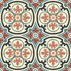 8x8 Barcelona 4 - Barcelona Cement Decorative Floor Tile