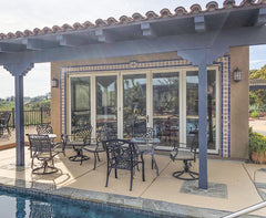 Mexican Talavera Ceramic Decorative Tile: Blue Seville