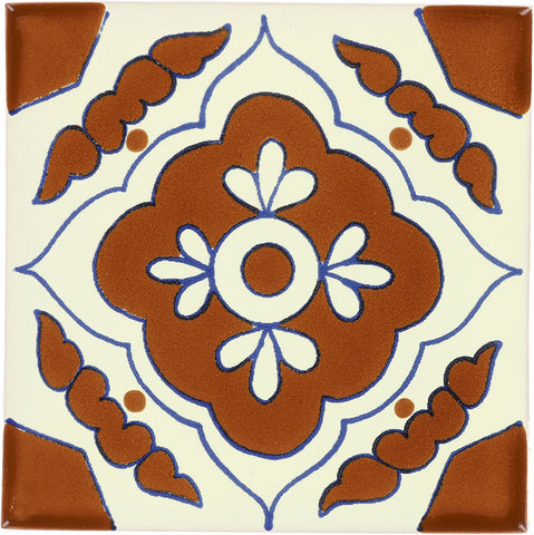 Mexican Talavera Ceramic Decorative Tile: Toledo
