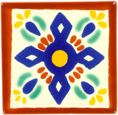 Mexican Talavera Ceramic Decorative Tile: San Angel