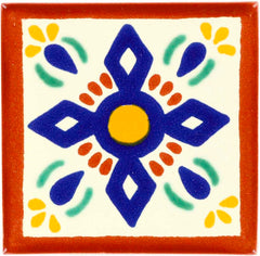 Mexican Talavera Ceramic Decorative Tile: San Angel