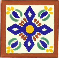 Mexican Talavera Ceramic Decorative Tile: San Angel