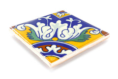 Mexican Talavera Ceramic Decorative Tile:  Romanesco