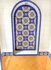 Mexican Talavera Ceramic Decorative Tile:  Romanesco