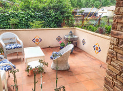 Mexican Talavera Ceramic Decorative Tile:  Romanesco