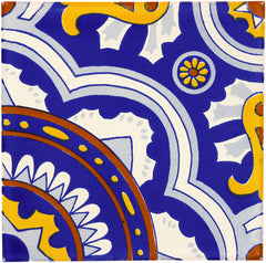 Mexican Talavera Ceramic Decorative Tile: Royal