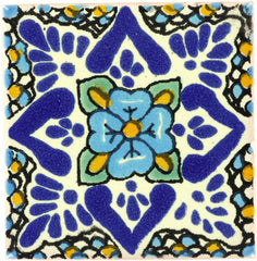 Mexican Talavera Ceramic Decorative Tile: Polanco 2