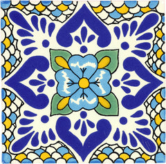 Mexican Talavera Ceramic Decorative Tile: Polanco 2