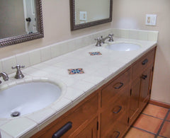 Mexican Talavera Ceramic Solid Tile: Mexican White