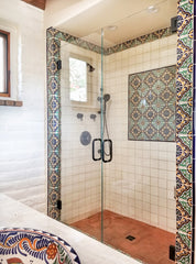 Mexican Talavera Ceramic Solid Tile: Mexican White