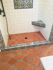 Mexican Talavera Ceramic Solid Tile: Mexican White