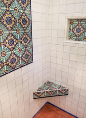 Mexican Talavera Ceramic Solid Tile: Mexican White