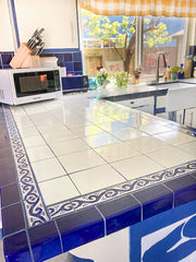 Mexican Talavera Ceramic Solid Tile: Mexican White