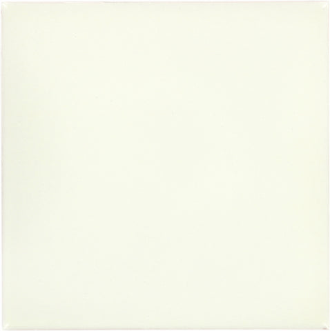 Mexican Talavera Ceramic Solid Tile: Mexican White