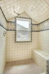 Mexican Talavera Ceramic Solid Tile: Mexican White