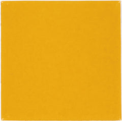 Mexican Talavera Ceramic Solid Tile: Gold Yellow