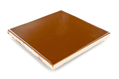 Mexican Talavera Ceramic Solid Tile: Rust