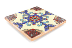 Santa Barbara Ceramic Decorative Tile: Rosario