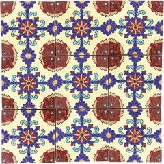Santa Barbara Ceramic Decorative Tile: Rosario