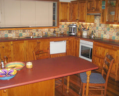 Santa Barbara Ceramic Decorative Tile: Rosario