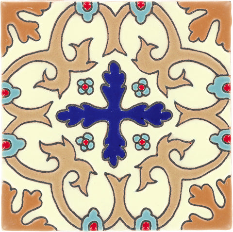 Santa Barbara Ceramic Decorative Tile: Cordova