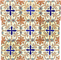 Santa Barbara Ceramic Decorative Tile: Cordova