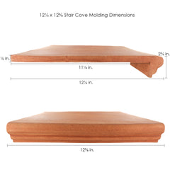 12.25 x 12.375 Stair Cove Molding - Tierra High-Fired Floor Tile
