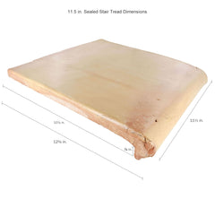 11.5 Sealed Stair Tread - Saltillo Floor Tile