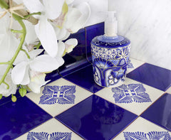 La Algodonera Blue - Soap Dispenser Cup with Relief