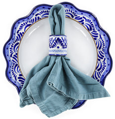 Blue & White - Napkin Holder Ring