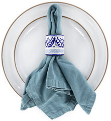 Blue & White - Napkin Holder Ring