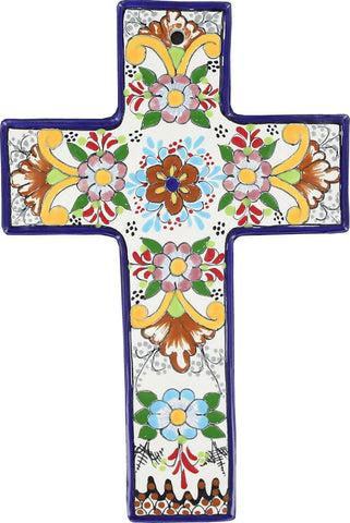 Floral N.1 Square - Ceramic Cross