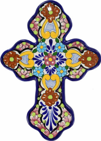 Floral N.5 - Ceramic Cross