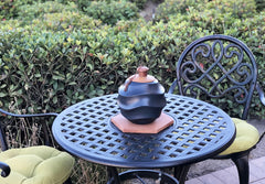 Waves Black - Table Torch with Copper Top