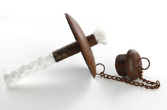 Waves Black - Table Torch with Copper Top