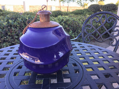 Waves Cobalt Blue - Table Torch with Copper Top