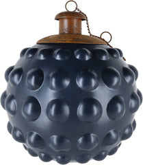 Bumpy Black - Table Torch with Copper Top