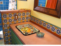 Mexican Talavera Ceramic Decorative Tile: Guadalajara
