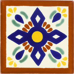 Mexican Talavera Ceramic Decorative Tile: San Angel