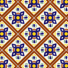 Mexican Talavera Ceramic Decorative Tile: San Angel