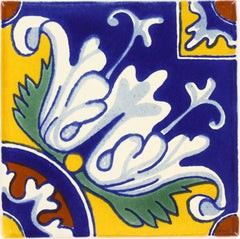 Mexican Talavera Ceramic Decorative Tile:  Romanesco