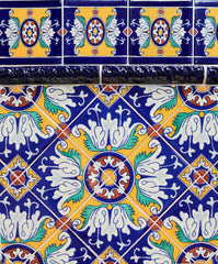 Mexican Talavera Ceramic Decorative Tile:  Romanesco