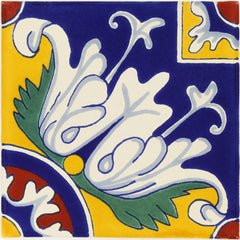 Mexican Talavera Ceramic Decorative Tile:  Romanesco