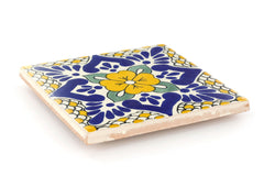 Mexican Talavera Ceramic Decorative Tile: Polanco
