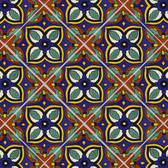 Mexican Talavera Ceramic Decorative Tile: Livorno