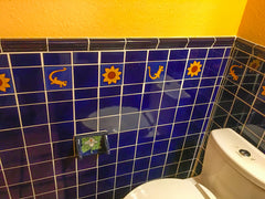 Talavera Ceramic Flower Tile: Sunflower 1