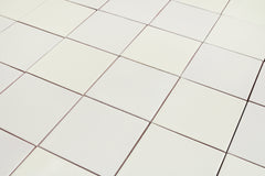 Mexican Talavera Ceramic Solid Tile: Mexican White