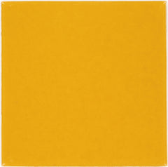 Mexican Talavera Ceramic Solid Tile: Gold Yellow