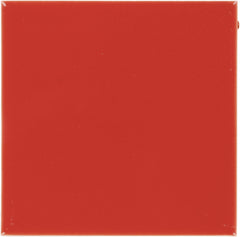 Mexican Talavera Ceramic Solid Tile: Red
