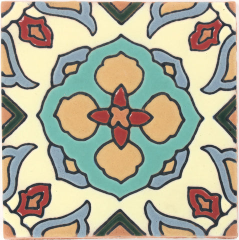 Santa Barbara Ceramic Decorative Tile: Santa Monica
